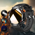 1.46 Inch HD Screen Smartwatch - Multi-functional Outdoor Sports Fitness Tracker with Wireless Calling, Multi-sport Mode, Pedometer, LED Light & Waterproof Health Watch for Android iOS Men Women