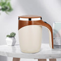 Automatic Magnetic Stirring Coffee Mug - Electric Stainless Steel Self Mixing Tumbler, Portable Rotating Mixing Cup for Home Office Travel