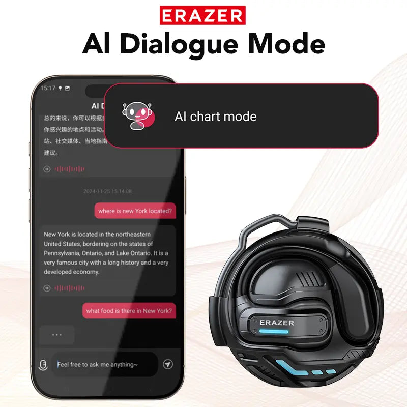🌐 Cash on Delivery 🎧 26new X8 OWS Translation Wireless Bluetooth Earphones – 135 Languages Real-Time Translation, Bluetooth 5.4, ENC Noise Cancellation, 14.2mm Metal Diaphragm, IPX5 Waterproof, Ear Hook Design, Meeting Summary – Free Shipping