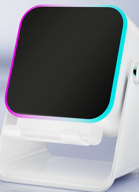 5000mAh Bluetooth 5.3 Speaker with Stand – Portable Wireless Sound Box, 360° Colorful Breathing Light, Dual Modes