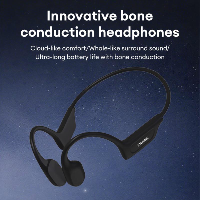 🎵 Cash on Delivery 🏊 HYUNDAI G06 Bone Conduction Neckband Wireless Earphones – Bluetooth 5.4, IPX5 Waterproof, 22g Ultra-Light, 10h Playtime, Type-C – Free Shipping