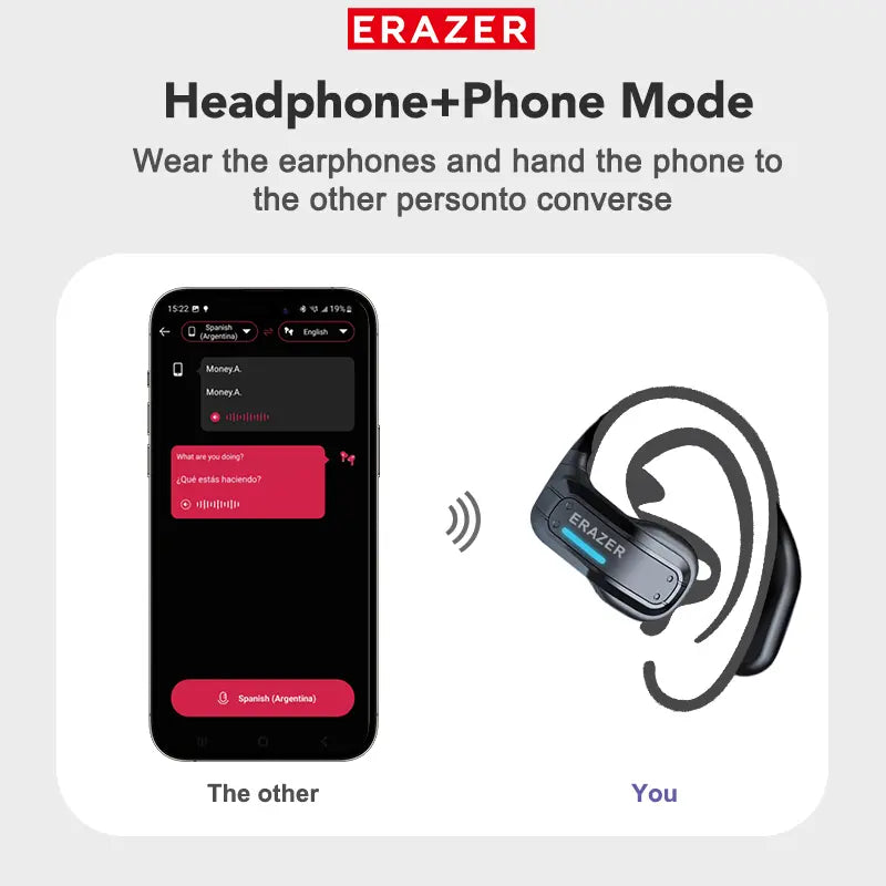 🌐 Cash on Delivery 🎧 26new X8 OWS Translation Wireless Bluetooth Earphones – 135 Languages Real-Time Translation, Bluetooth 5.4, ENC Noise Cancellation, 14.2mm Metal Diaphragm, IPX5 Waterproof, Ear Hook Design, Meeting Summary – Free Shipping