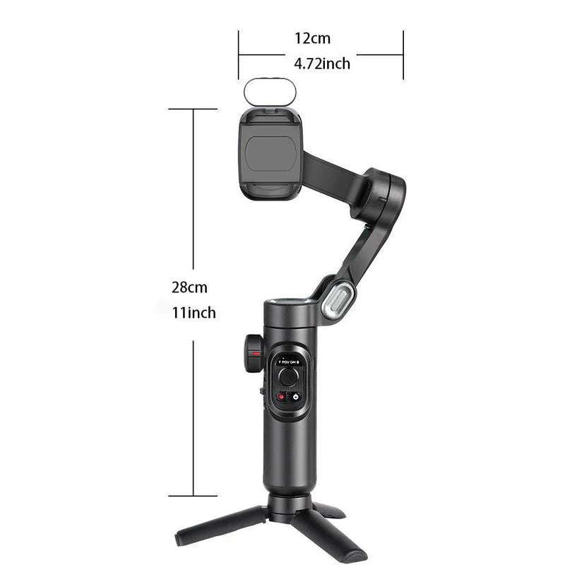 Handheld 3 Axis Anti-shake Shooting Stand - Auto Face Tracking Stabilizer for Live Video & Content Creators