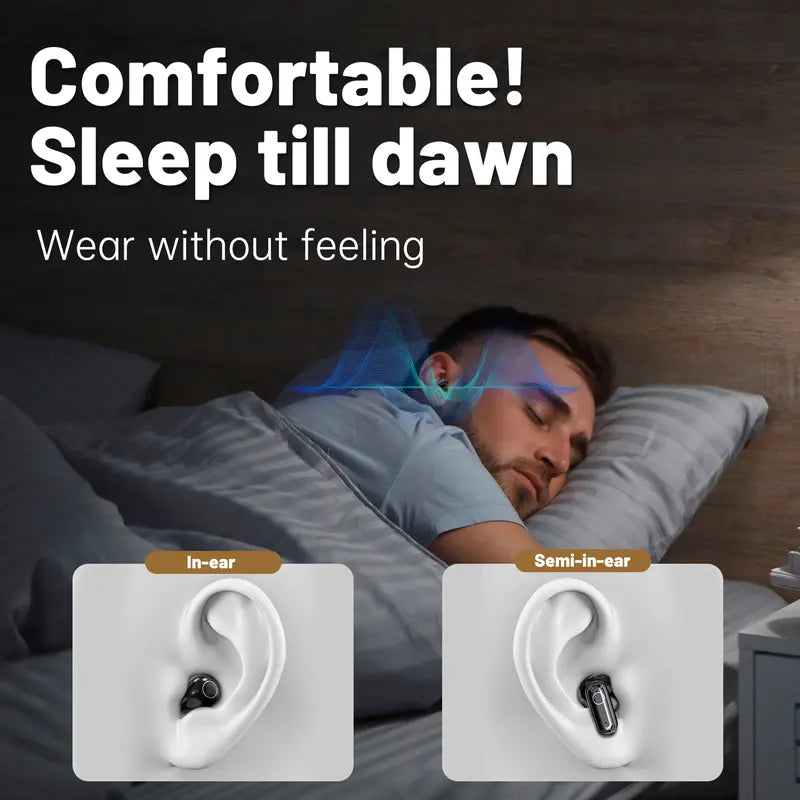 🎧 Cash on Delivery 🎵 2‑Pack Space Capsule Wireless Earbuds – Bluetooth 5.4, LED Digital Display, 2g per Bud, 8H Playtime, IPX4 Waterproof – One Pair In‑Ear + One Pair Semi‑In‑Ear – Free Shipping