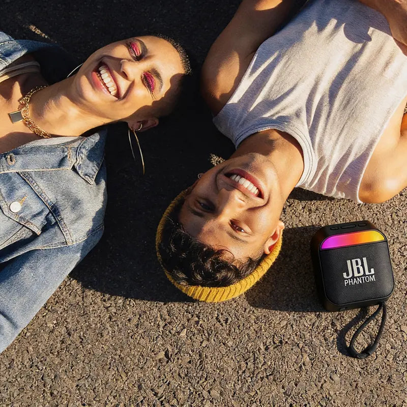 JBL-PHANTOM A22 Black Bluetooth Speaker - HD Sound, IPX5 Waterproof, 20H Playtime, TWS Bluetooth 5.3 🎵 Free Shipping & Cash on Delivery 📊