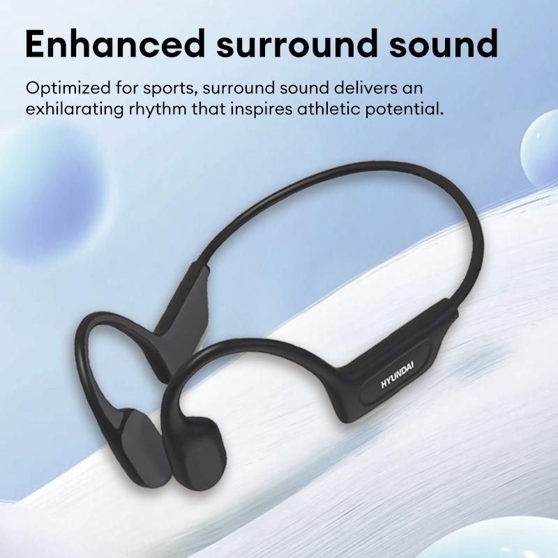 🎵 Cash on Delivery 🏊 HYUNDAI G06 Bone Conduction Neckband Wireless Earphones – Bluetooth 5.4, IPX5 Waterproof, 22g Ultra-Light, 10h Playtime, Type-C – Free Shipping