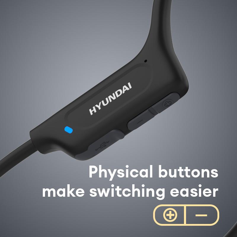🎵 Cash on Delivery 🏊 HYUNDAI G06 Bone Conduction Neckband Wireless Earphones – Bluetooth 5.4, IPX5 Waterproof, 22g Ultra-Light, 10h Playtime, Type-C – Free Shipping