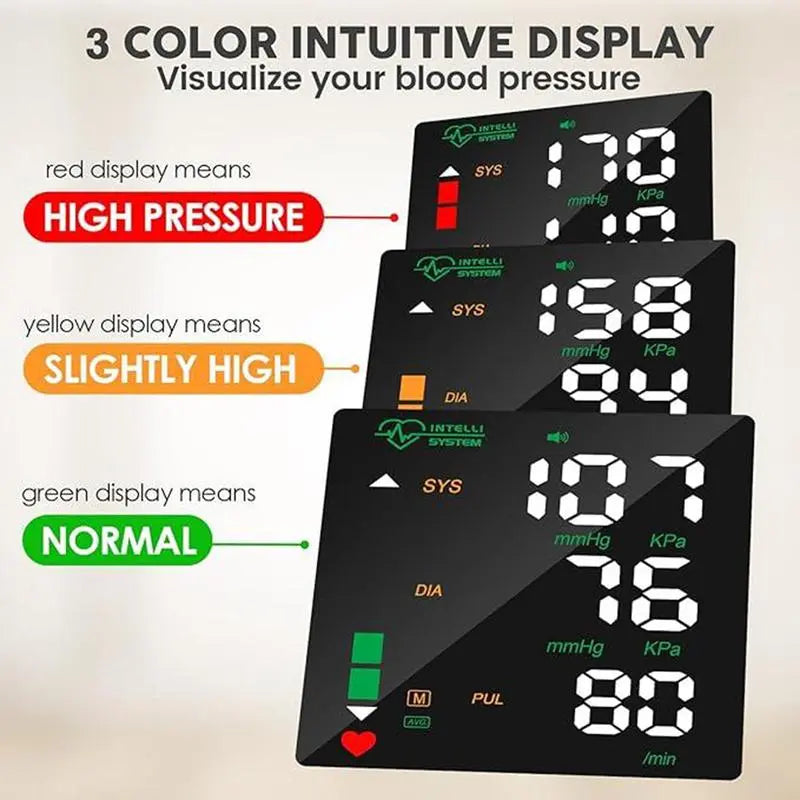 Wrist Blood Pressure Monitor – Rechargeable with LED Display, Voice Broadcast, Touch Screen, 99x2 Memory & Carrying Case