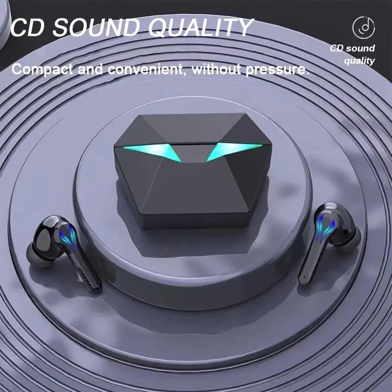 MOKATA Black Cool Blue LED Glow Bluetooth 5.4 Wireless Headphones - Electronic Gaming Accessories, 50hr Playtime, Hi-Res Immersive Sound, IPX5 Waterproof, Adjustable Durable Gamer Design, Mens Gifts, Gamer Stuff for Gaming Use