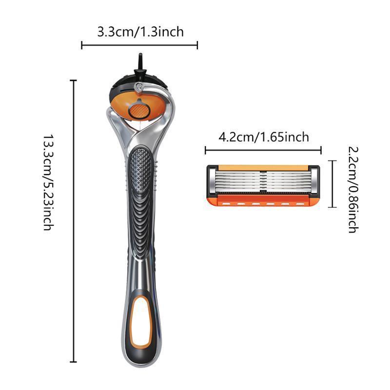 🪒 Cash on Delivery 🎵 48-Piece Men's Razor Blade Replacement Set with Handle – Ultra Sharp Stainless Steel Blades for Smooth Shaving – Free Shipping