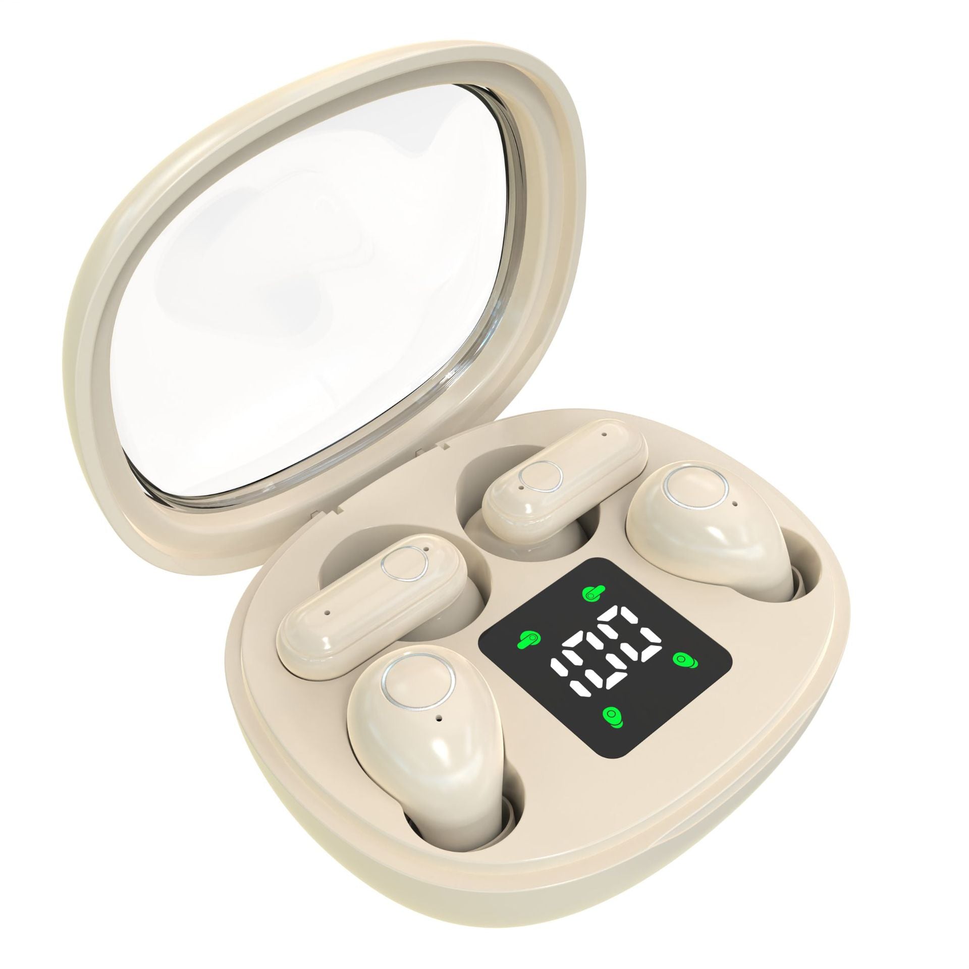 🎧 Cash on Delivery 🎵 2‑Pack Space Capsule Wireless Earbuds – Bluetooth 5.4, LED Digital Display, 2g per Bud, 8H Playtime, IPX4 Waterproof – One Pair In‑Ear + One Pair Semi‑In‑Ear – Free Shipping
