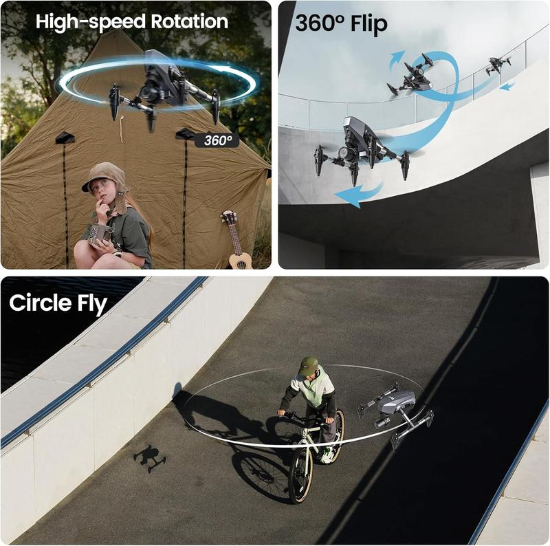 Indoor Mini FPV Drone with 1080P HD Camera – Optical Flow Positioning, 3 Batteries, Headless Mode & 3D Flips